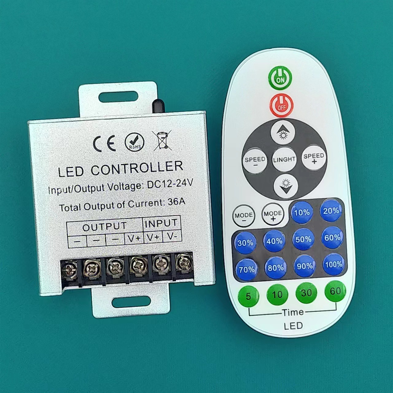 RF23 key wireless I infrared remote control LED low voltage monochrome neon strip advertising luminous word dimming controller