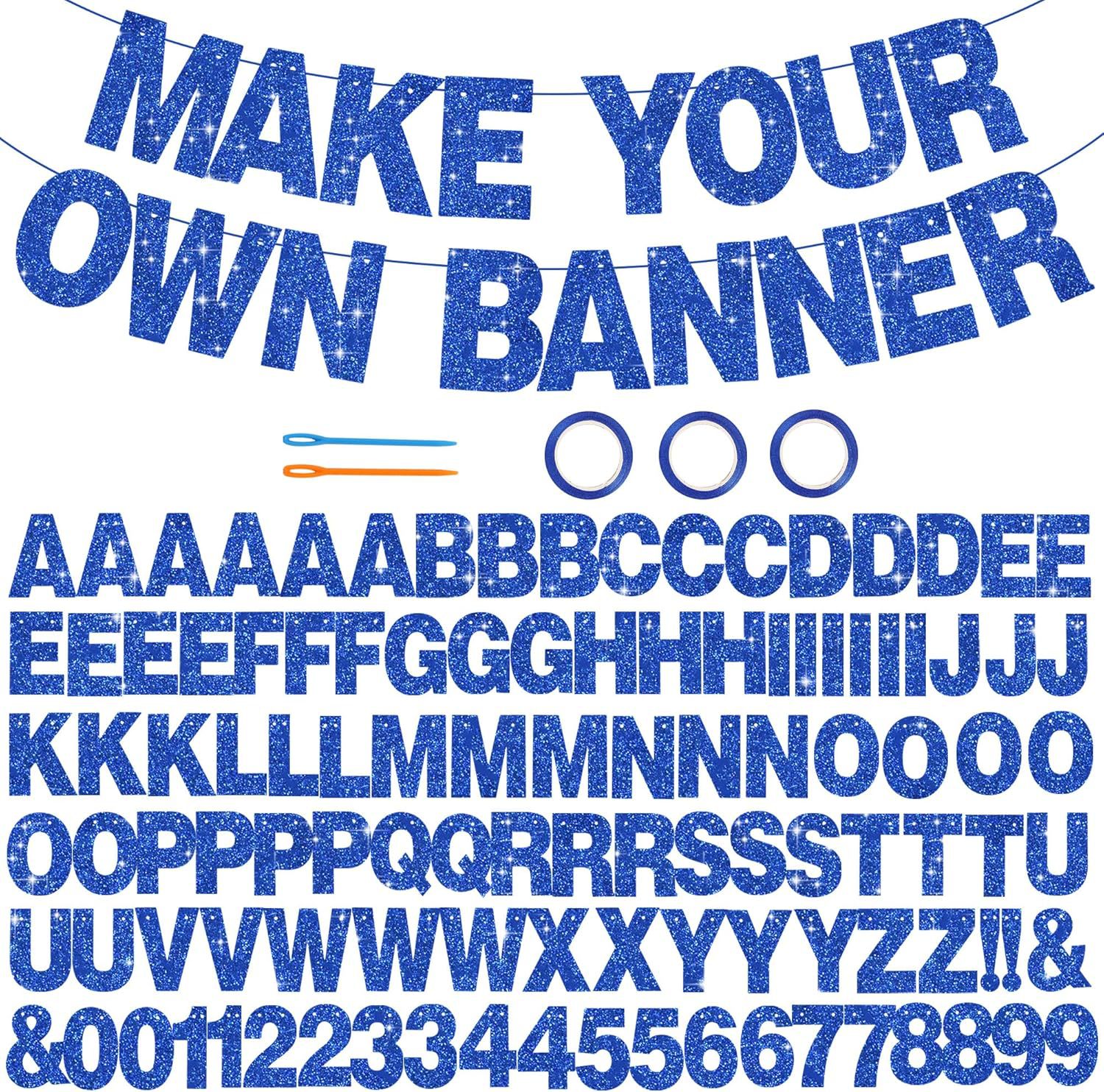 Набор из 116 штук блестящих буквенных баннеров Beishida, сделай свой собственный баннер