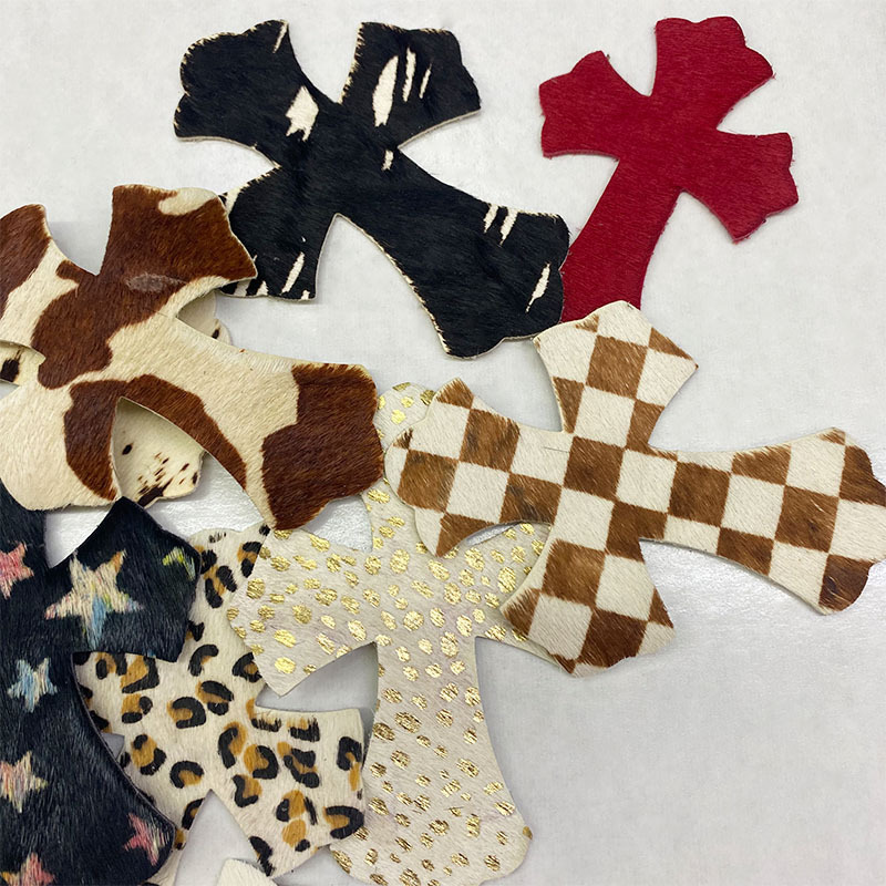 Кросс из кожи с волосами лошади Кросс из кожи с волосами настоящими Многоцветный в наличии