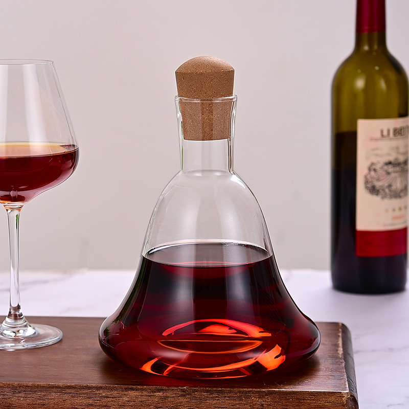 Графин для красного вина из высокобorosilicate стекла, домашний графин с крышкой для быстрого декантации