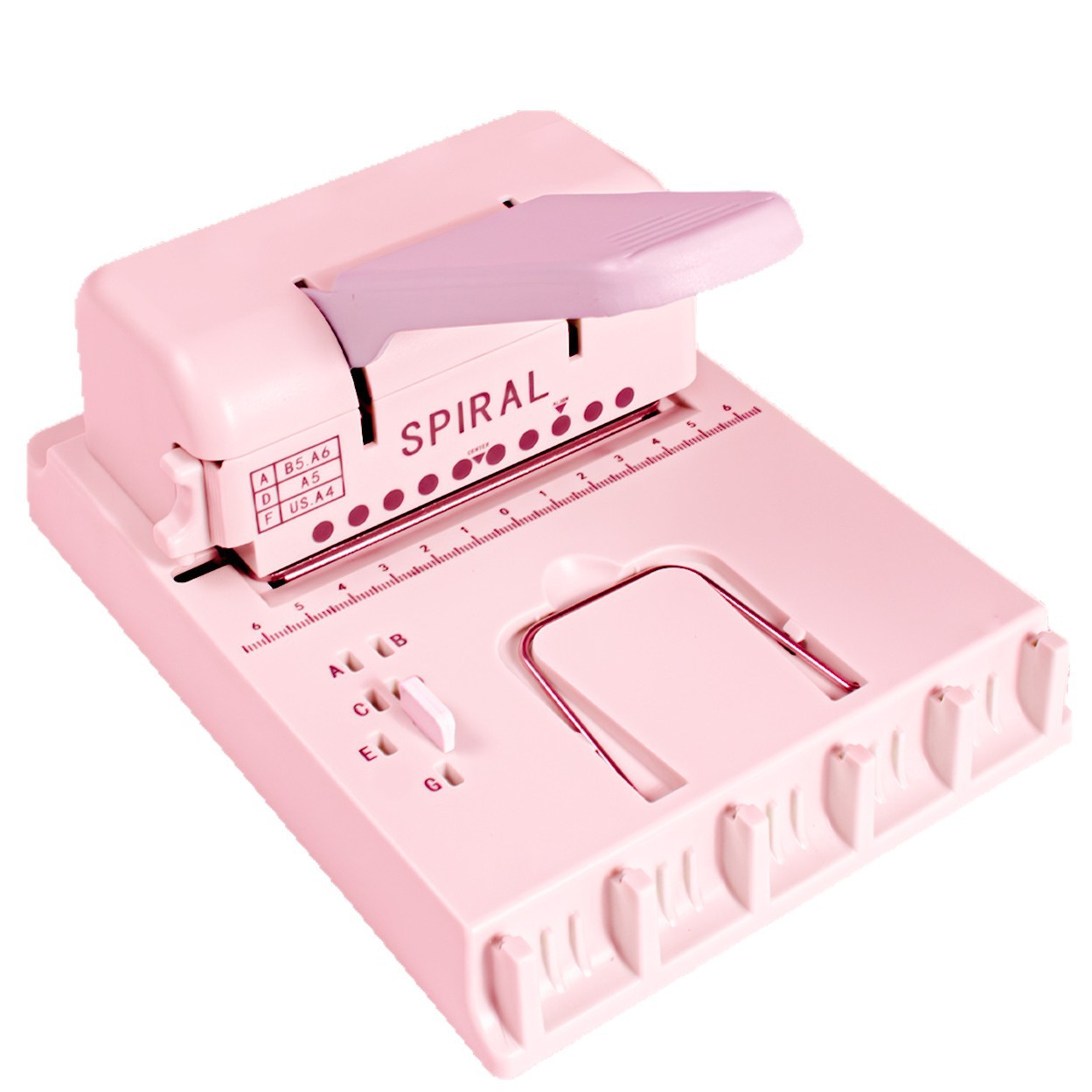 Mini Coil Book Binding Machine Loose Leaf Book Puncher Mushroom Hole Binding Machine Iron Ring Binding Machine DIY Puncher