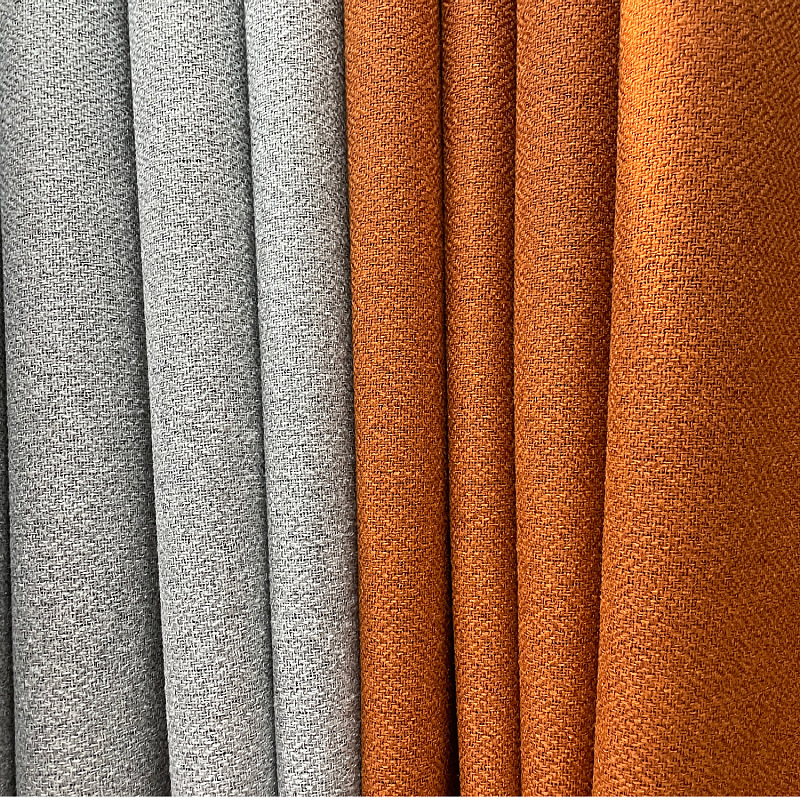 Modern Simple Solid Color Full Shading Nano Cotton Hemp Curtain Hotel Engineering Cross-border Foreign Trade Finished Curtain Fabric