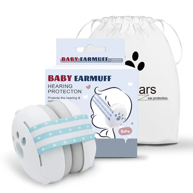 Children's Soundproof Earmuffs for Babies Sleeping, Noise Reduction, Decompression on Airplanes, Head-Mounted Nuclear Magnetic Fireworks Learning