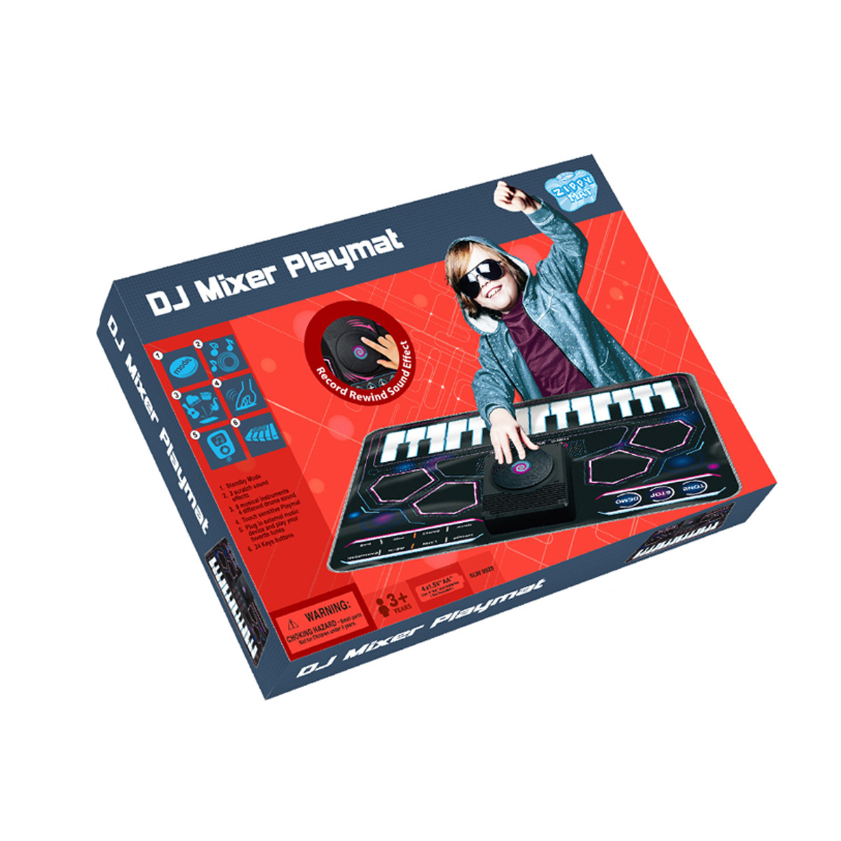 Infants and Young Kidsren Early Education Educational Toys Digital Keyboard Drum Learning Multi-Functional Dj Disc Playing Drum Music Blanket