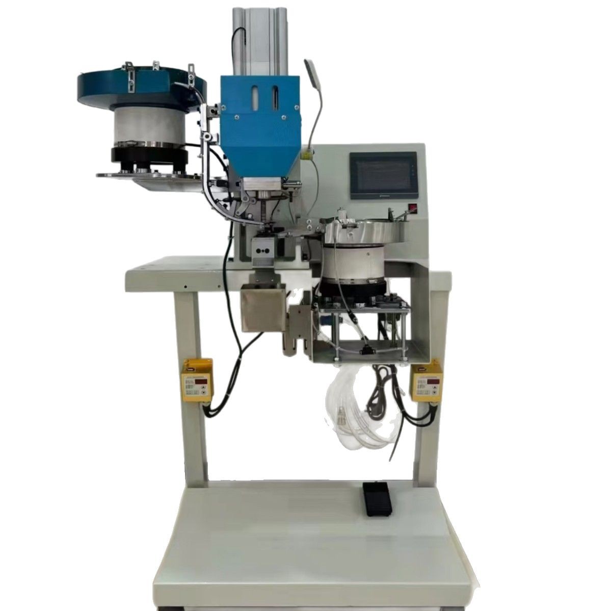 Full-automatic eye machine factory tag automatic eye machine handbag button machine full-automatic nail machine button machine