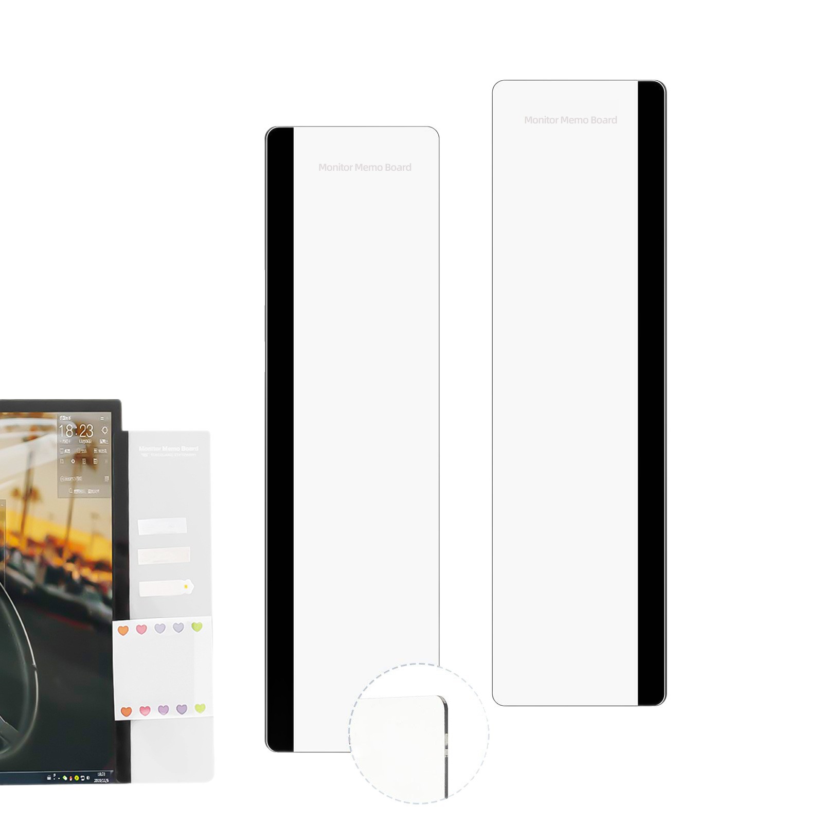 Cross-Border Display Message Board Computer Side Border Memo Acrylic Writing Board Office Record Note Sticker