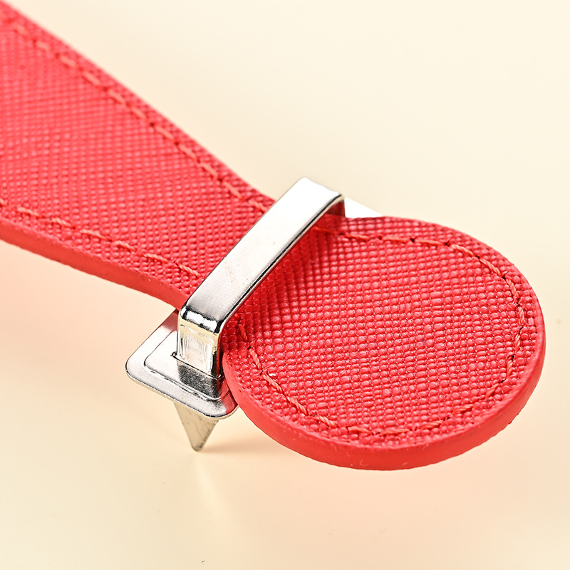 in stock PU leather handle gift box leather handle luggage accessories festival moon cake packaging box handle wholesale