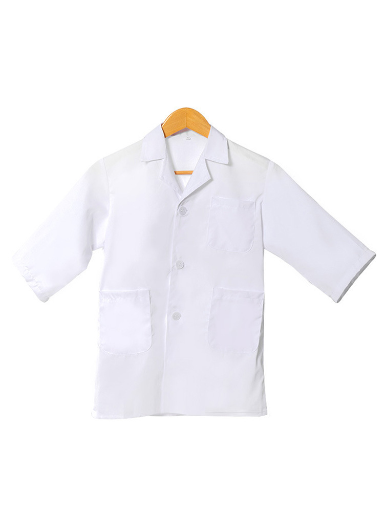 Cross-Border Work Clothes, Children's White Coats, Doctor Uniforms, Science Experiment Uniforms, Kindergarten Role-Playing Nurse Uniforms