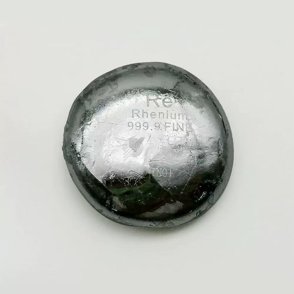 Поставка завода, металл Re высокой чистоты 100г, слиток Re, плавка редкого огнеупорного металла, плавильные бусины Re9999