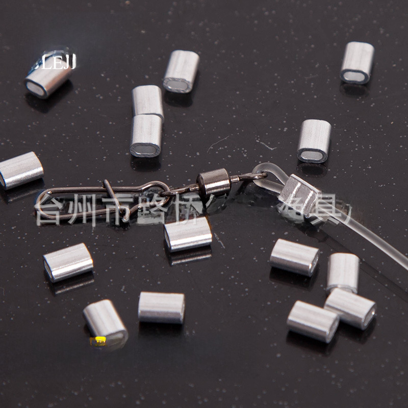 Fishing Gear Accessories Aluminum Buckle Aluminum Pipe Brass Pipe Steel Wire String Hook Sanda Fishing Accessories