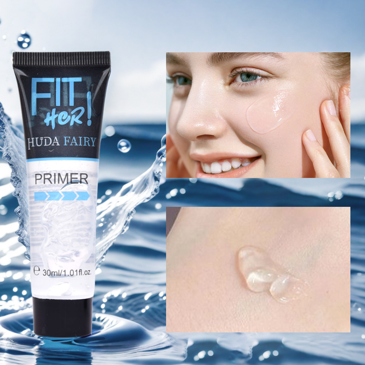 Cross-Border Hot-Selling Makeup Primer 2in1 Setting Spray Makeup Set Primer Make up Fix Two-In-One