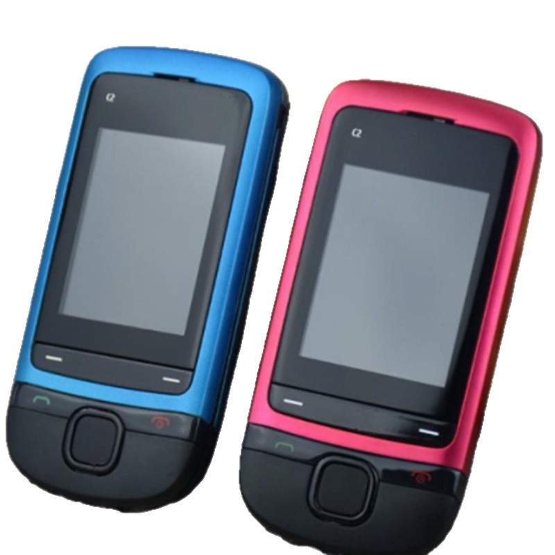 Suitable for Cross-Border Export E-Commerce C2-05 Mobile Phone Quad-Band Gsm Non-Smart Slider Bluetooth Mobile Music Function