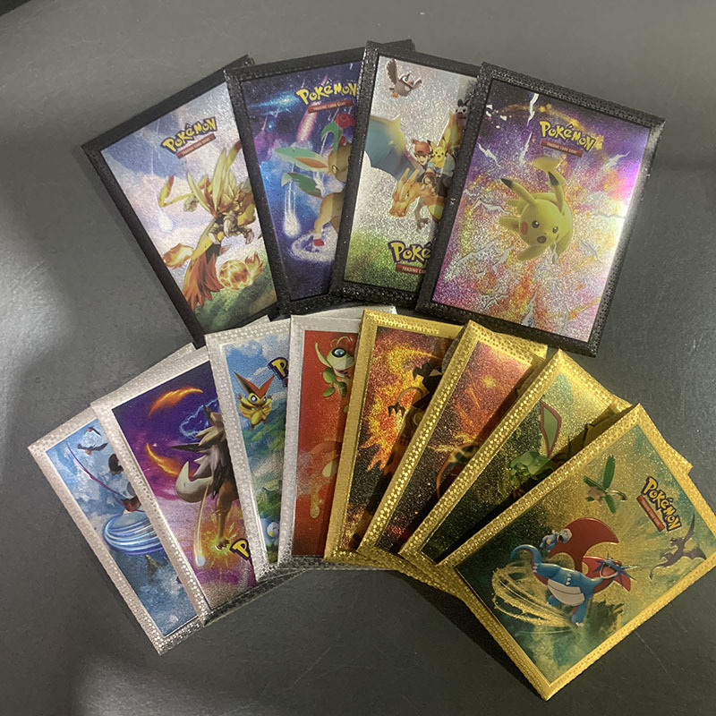 Кросс-бордерные взрывы Baokemeng Золотая фольга Карта Покемона