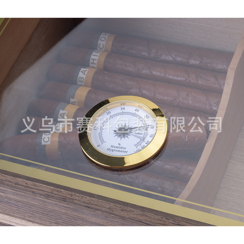 Spot wholesale standard black walnut wooden cigar collection storage moisturizing box cedar wooden cigar box