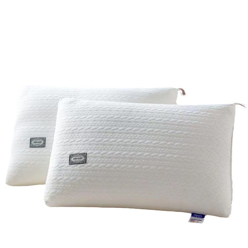 The Pillow Does Not Collapse or Deform. the Pillow Core Is a High Cervical Spine Pillow for Sleeping. a Pair of Single and Double Pillows for Home and Hotel Comfort