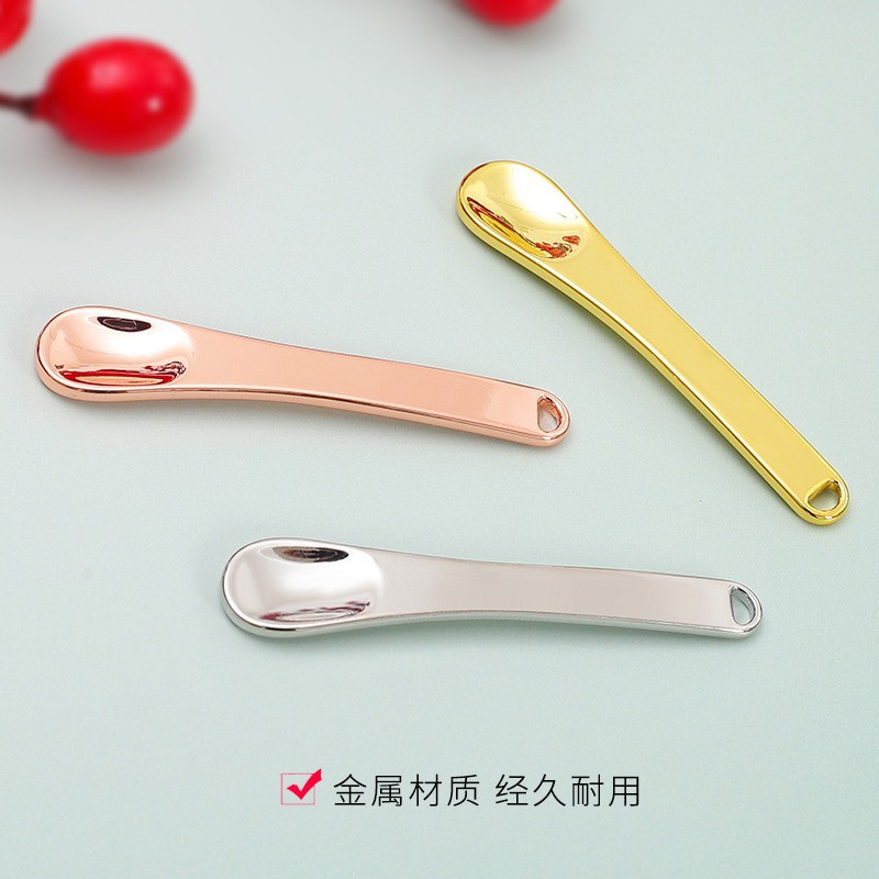 Factory Direct Sales Zinc Alloy Face Cream Spoon Beauty Skin Care Massage Eye Cream Spoon Metal Beauty Eye Cream Scoop