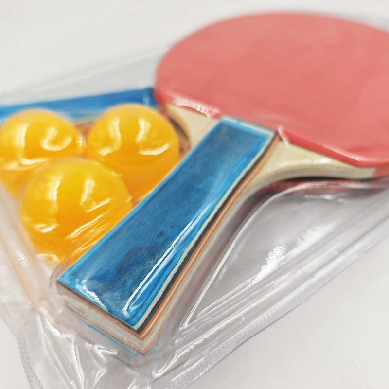 Factory wholesale table tennis racket two pack to send three ball children's entertainment ten yuan multi-yuan shop gift table tennis racket
