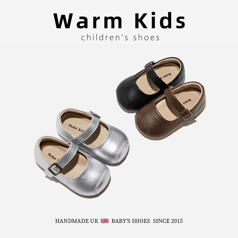 Кожаные туфли для девочек, простые осенние новые туфли для принцесс, обувь для малышей, дропшиппинг