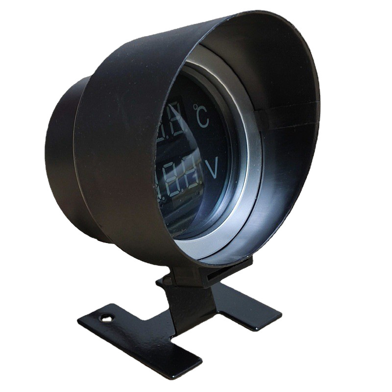 Round gun type water temperature voltage two-in-one conjoined combination meter digital display 12V24V truck car water temperature meter accessories