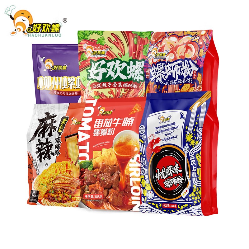 Лапша с улитками Haohuan 320г, острый и пахучий