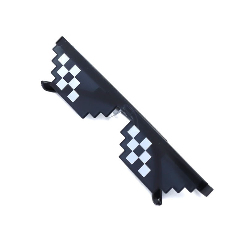 Funny printing mosaic glasses sand carving cool children's sunglasses two-dimensional personality social brother sunglasses wholesale