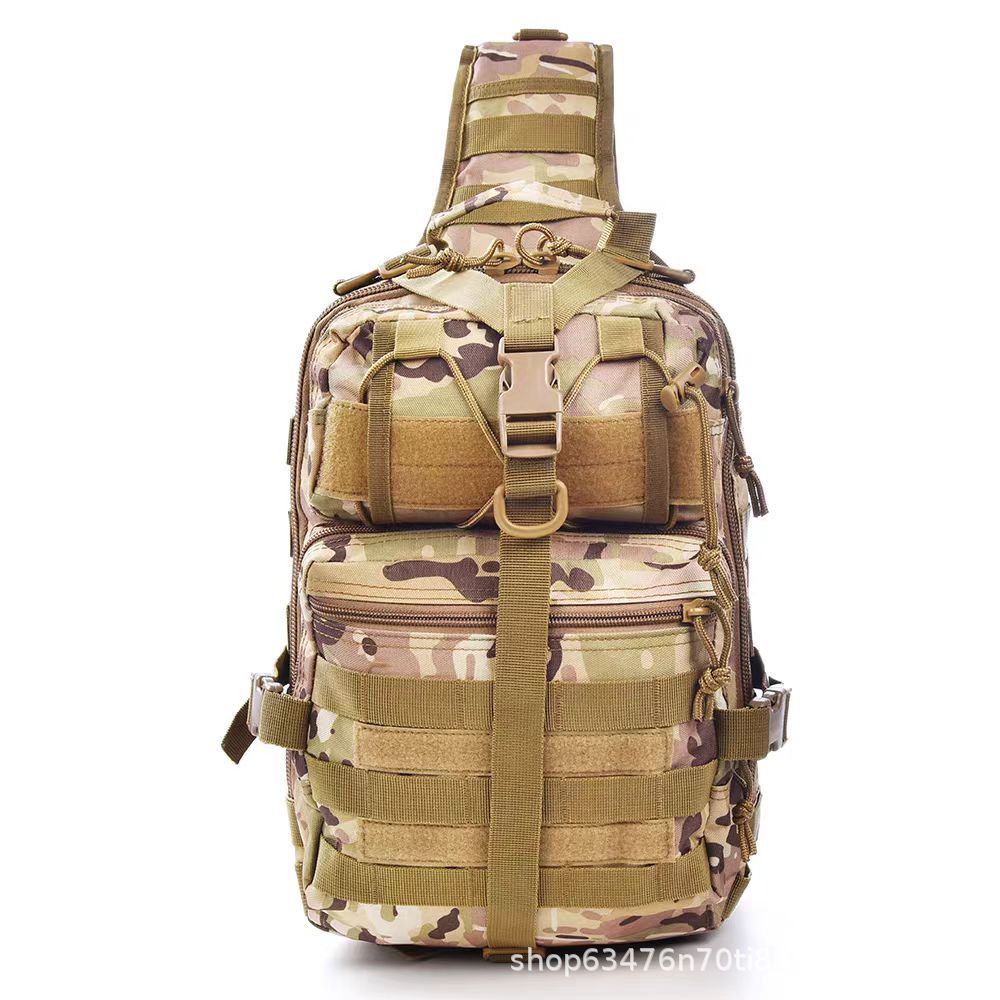 Manufacturer's Popular Large Saddle Bag Oxford Cloth Camouflage Photography Crossbody Bag Outdoor Shoulder Tactical Large Chest Bag Cycling Camping
