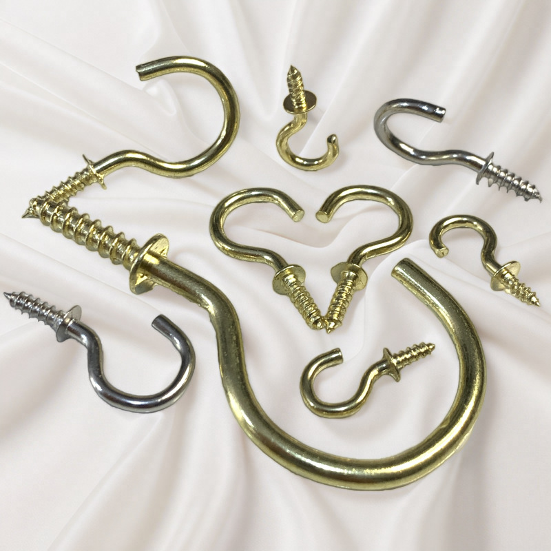 Factory Price Blue and White Zinc-Plated Lamp Hooks, Open Eye Hooks, Hook-And-Eye Hooks, Question Mark Hooks, Self-Tapping Screws, Wind Hooks, Self-Tapping Nails