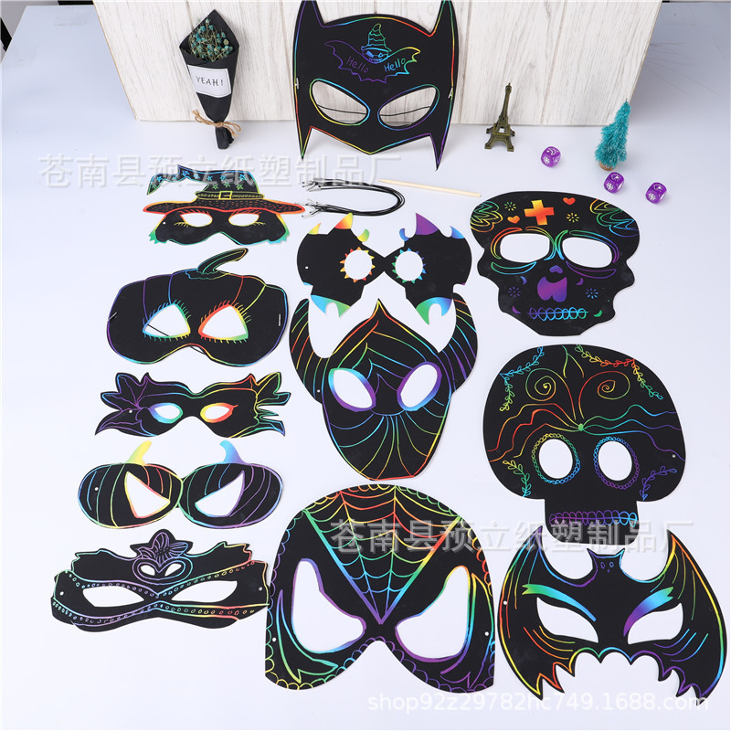 Скребковая живопись хип-хоп маска хэллоуинская маска различных животных мультяшная маска по запросу