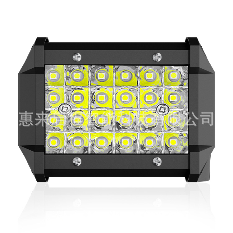 Factory Direct Sales Miki Model 24 Beads 72w Work Light Motorcycle Modified Light Headlight High Brightness Inspection Light