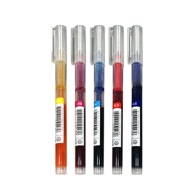 New Year's Gift Colorful Liquid Ink Gel Pen Student Stationery Signature Pen Office Supplies Plastic Exam Pen Wholesale