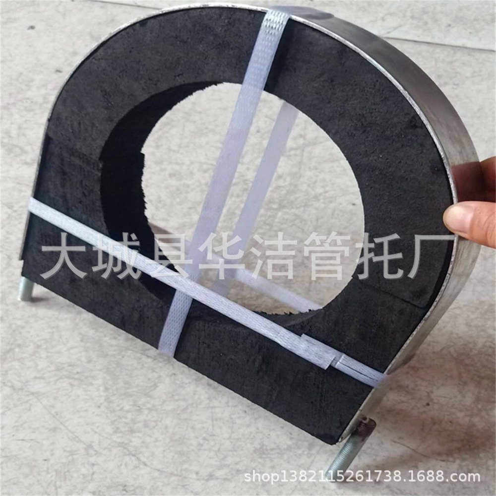 Round Drag Code Square Wooden Pipe Support Cold Insulation Pad Air Conditioning Hot and Cold System Water Pipe Pipe Wooden Support