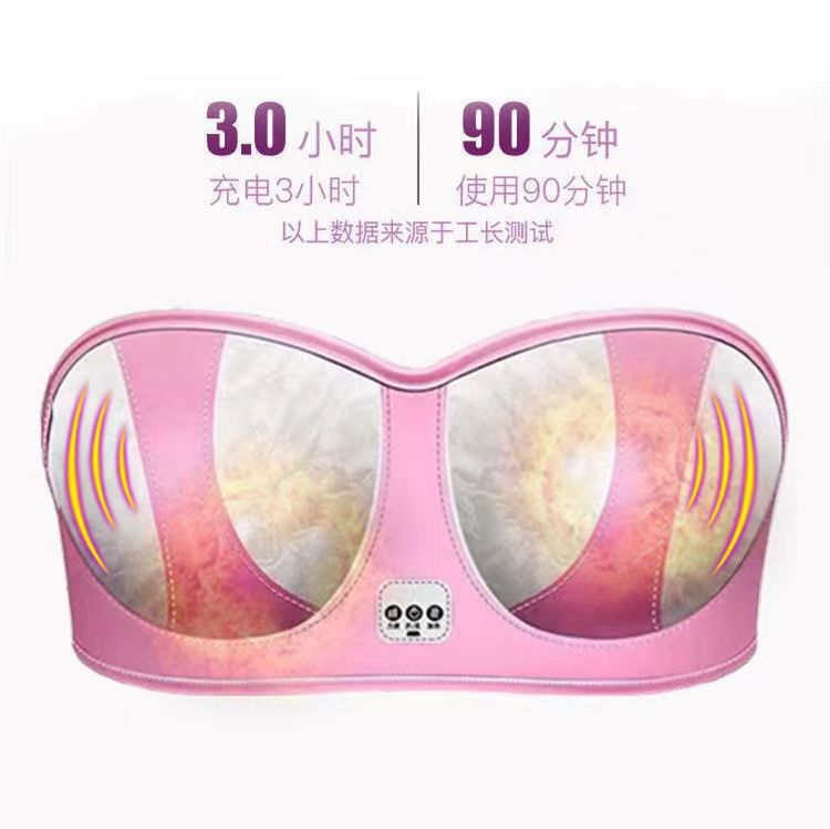Dropshipping Electric Massage Bra New Model Chest Massager Breast Massager Vibration Massager in Stock