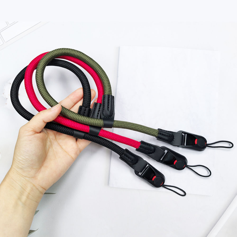 Source Factory Quick Release Quick Plug Buckle Climbing Rope Camera Wrist Strap Paracord Outdoor Retro Micro Slr Camera Wrist Strap