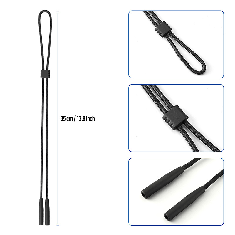 Glasses rope, adjustable sunglasses hanging neck glasses chain reading glasses Ai glasses lanyard anti-drop anti-loss fixed