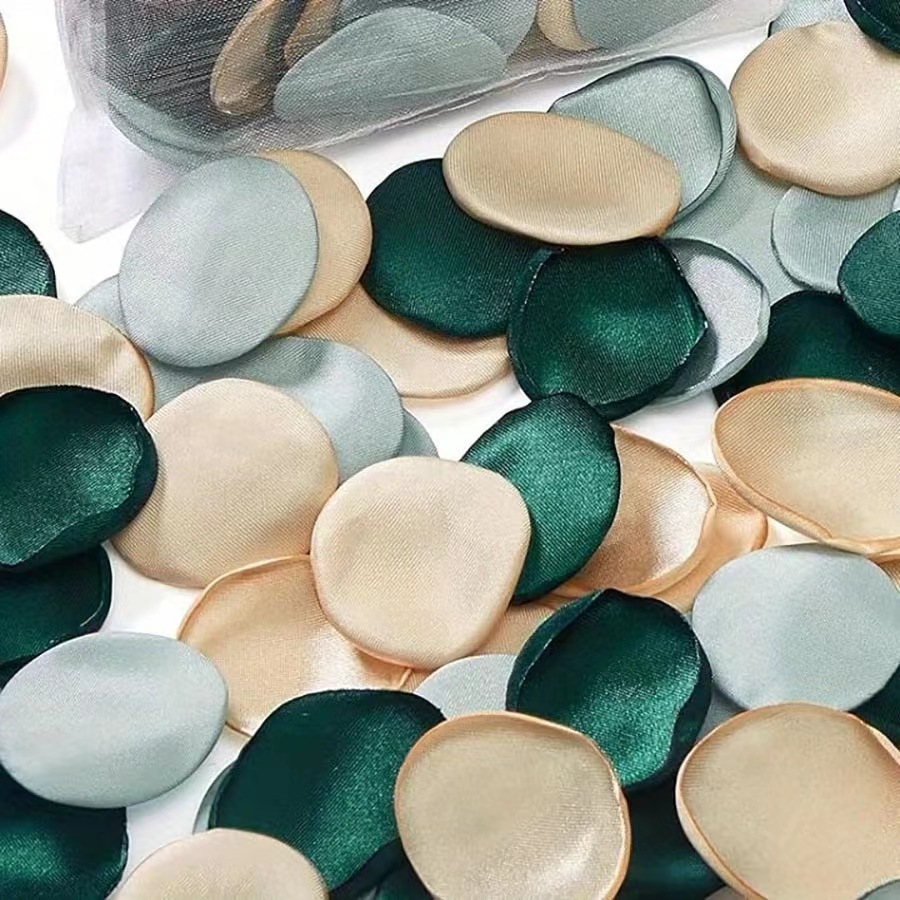 Хит продаж Amazon шелковые лепестки розы с горячими краями свадебное праздничное украшение ручной работы симулированные лепестки 3971