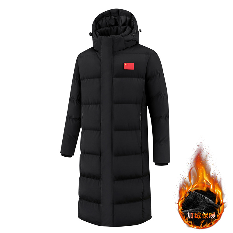 National Team Sports Winter Training Cotton Outwears for Men and Women, Long down Cotton Outwears, Kidsren's Football Team Training Uniforms, Jackets with Printing