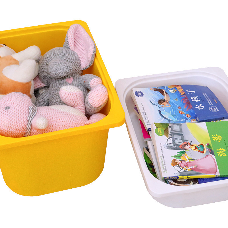 Kindergarten Teaching Aid Box Household Plastic Storage Basket Multi-Color Lidless Stacking Storage Box Sundry Toy Storage Box