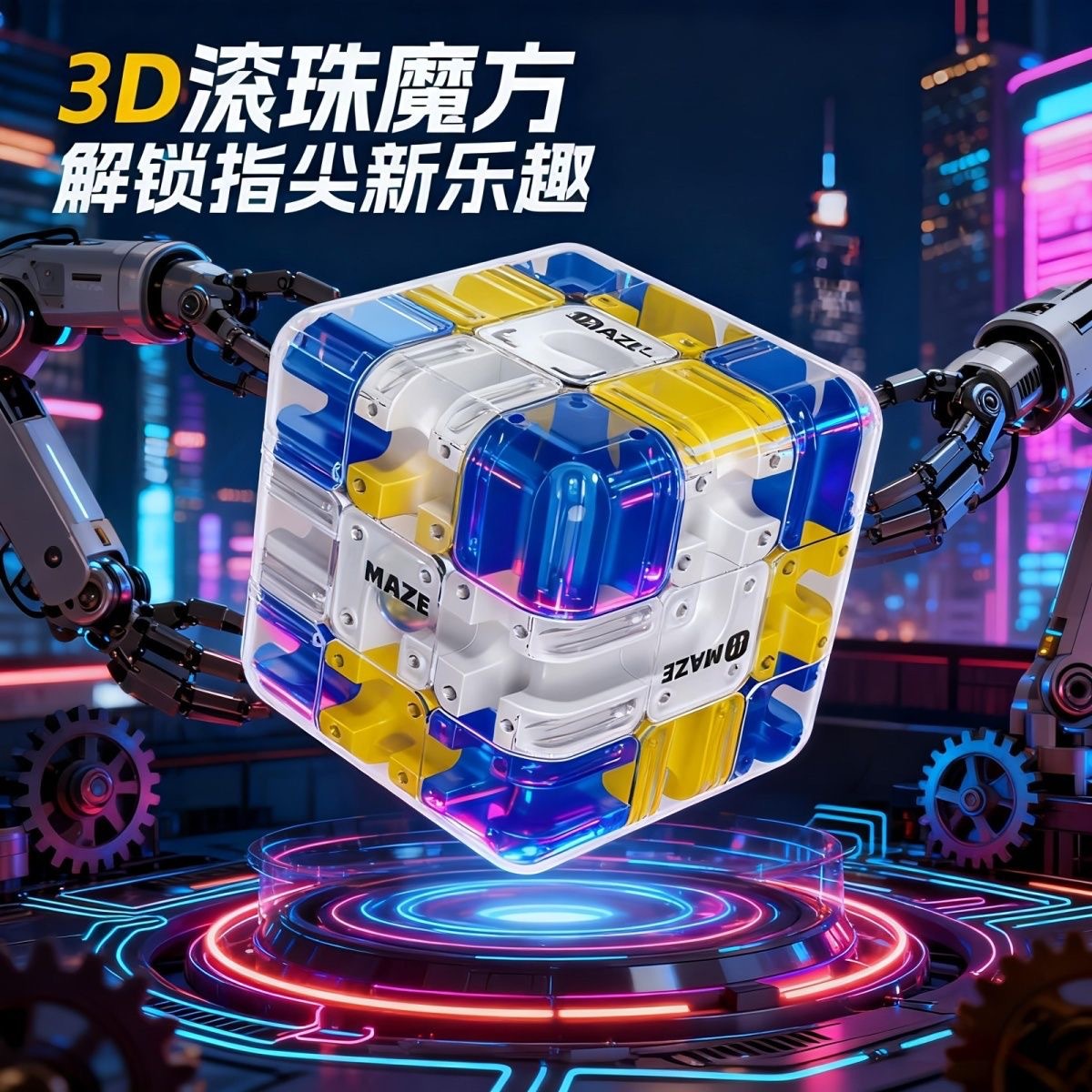 Кросс-бордер Новый шар-лабиринт Трехуровневый Кубик Рубика Битва PK Логическое мышление Игрушка для соревнований для детей