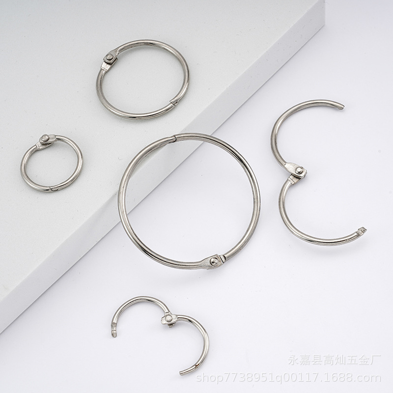 Shower Curtain Opening Metal Ring Curtain Buckle Ring Hanger Ring Roman Rod Ring Shower Curtain Hook Accessories