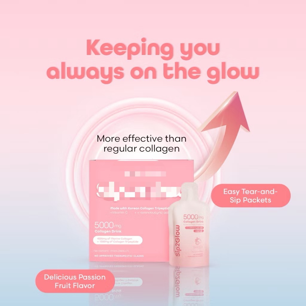 Зарубежная Торговля Кросс-Бордер Коллагеновый Напиток Глутатион Маломолекулярный Коллагеновый Пептидный Напиток Популярен в Юго-Восточной Азии