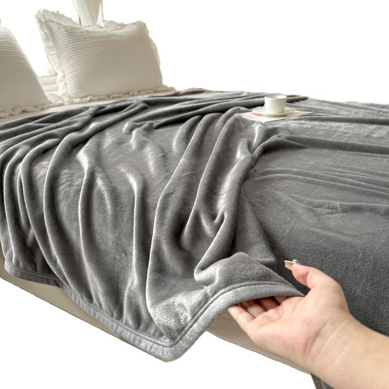 Class a Coral Velvet Blanket, Winter Blanket, Machine Washable Heating Blanket, Single Nap Blanket, Double-Sided Velvet Bed Sheets, Thickeneded Velvet