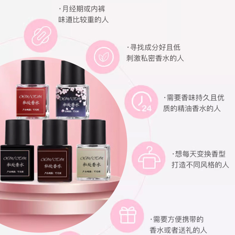 Cross-Border Customized Women's Private Perfume Oem Private Parts Garden Fragrance Overseas Long-Lasting Elegant Fragrance Long-Lasting Processing