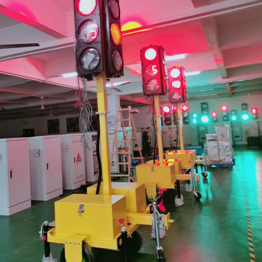 Source Factory Intersection Traffic Light Integrated Temporary Traffic Light Led Solar Mobile Traffic Light