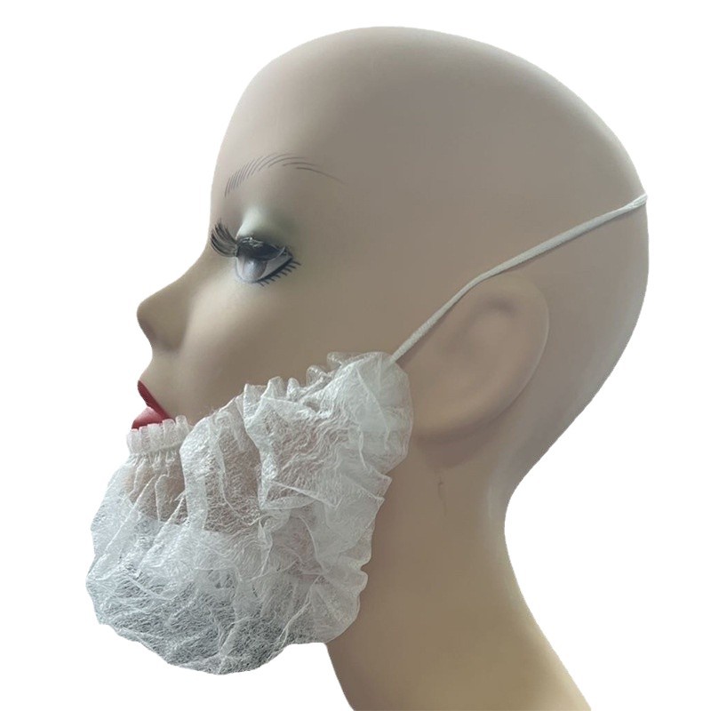 Disposable Non-woven Beard Cover Mechanism Handmade Nylon Beard Cover Food Electronics Hotel Catering Factory Workshop