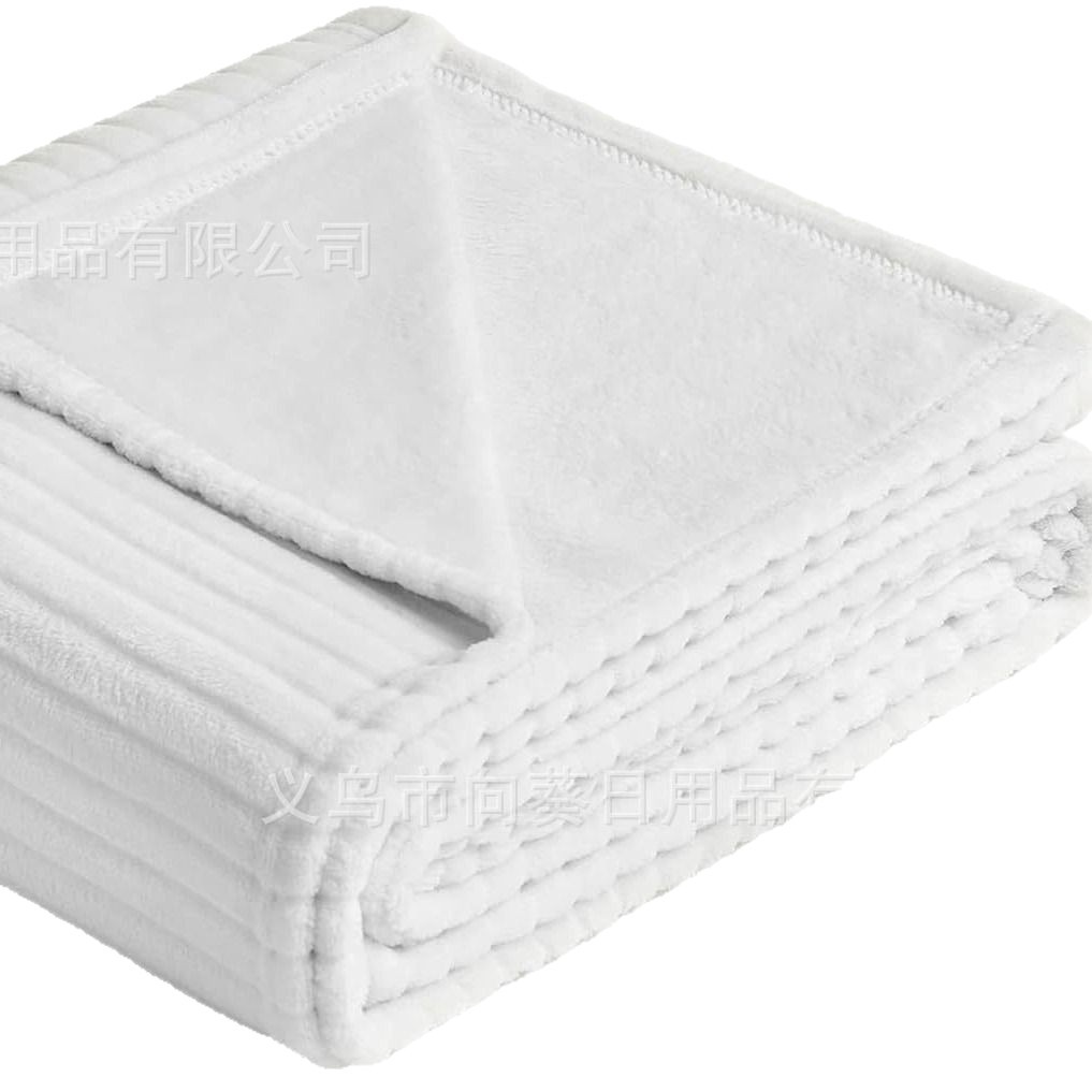 Customized Flannel Blankets Can Be Customized in Size, Specifications, and Color. Wholesale Processing, Thin, Lightweight, Portable