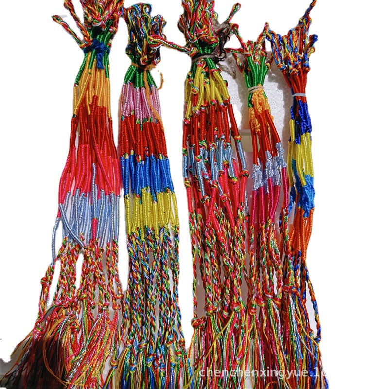 Classic classic colorful rope Dragon Boat Festival hand rope five-color line wholesale Dragon Boat Festival small gift outlets gift stalls