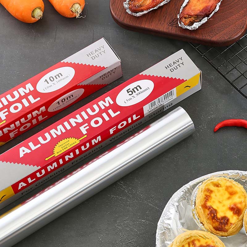 Household Thickened Tin Paper Disposable Baking Aluminum Foil Paper Barbecue Oil Paper Silicone Oil Paper Oven Tin Foil Paper 30cm Wide
