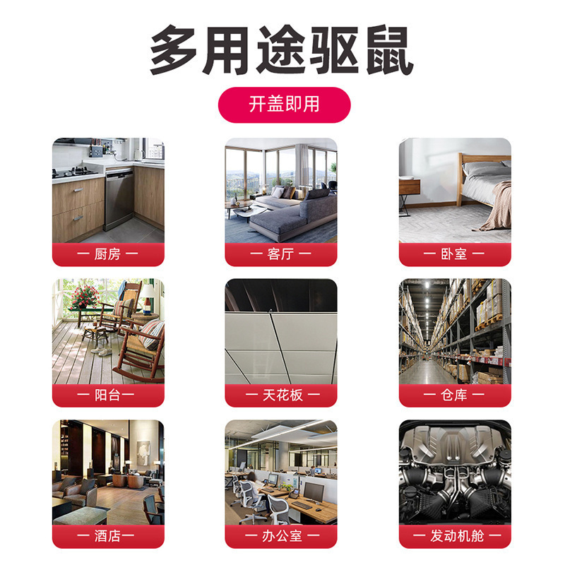 Mouse Repellent Paste, Powerful Mouse Repellent, Indoor Household Odor-Free Mouse Repellent, Mouse Repellent Gel Repellent Paste