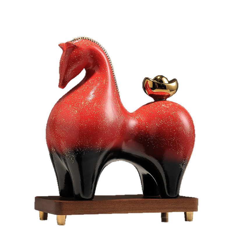 Now rich ornaments lucky office decorations high-end new Chinese living room antique shop opening gifts