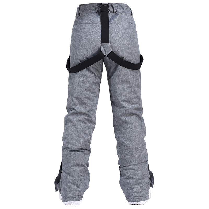 New Style Ski Pants for Men and Women, Single Board and Double Board Windproof and Waterproof Removable Elastic Waist Thickened Warm Cotton Pants for Men Wholesale